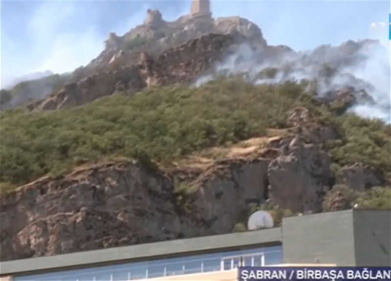 Пожар в Шабране может перекинуться на центр отдыха Qalaaltı, МЧС принимает меры