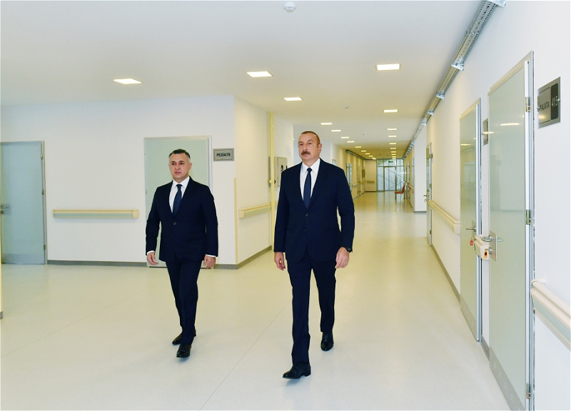 Ильхам Алиев принял участие в открытии Республиканского санатория туберкулезных заболеваний для детей и подростков в Баку - ФОТО
