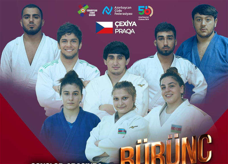 Азербайджанские дзюдоисты впервые выиграли медаль командных соревнований молодежного ЕВРО