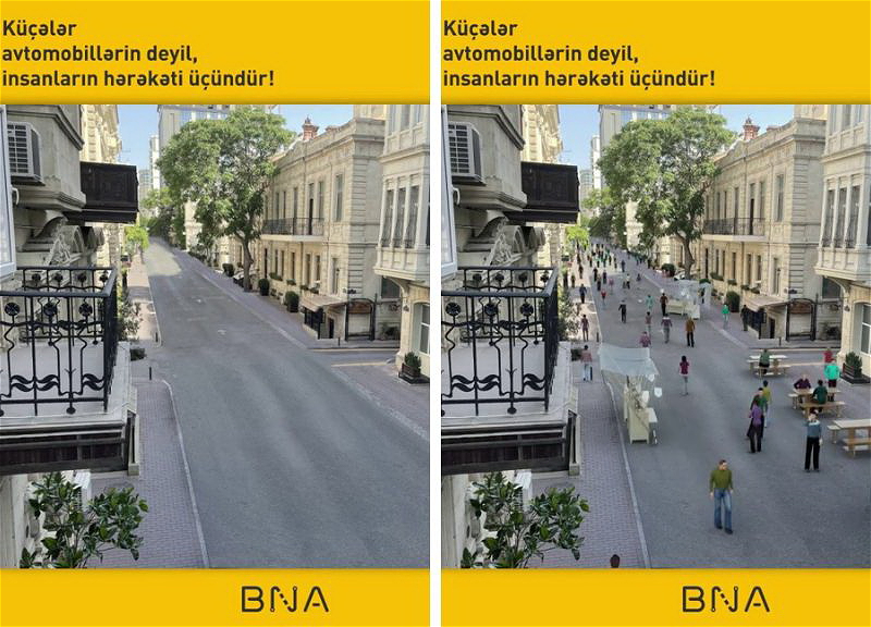 Улица Ислама Сафарли будет преобразована в пешеходную зону - ВИДЕО