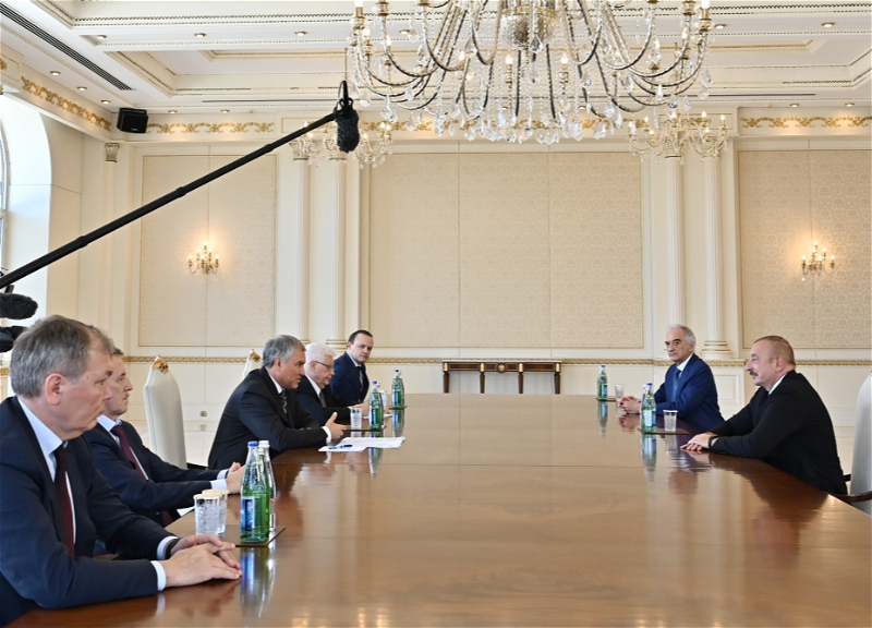 Президент Азербайджана принял спикера Госдумы России