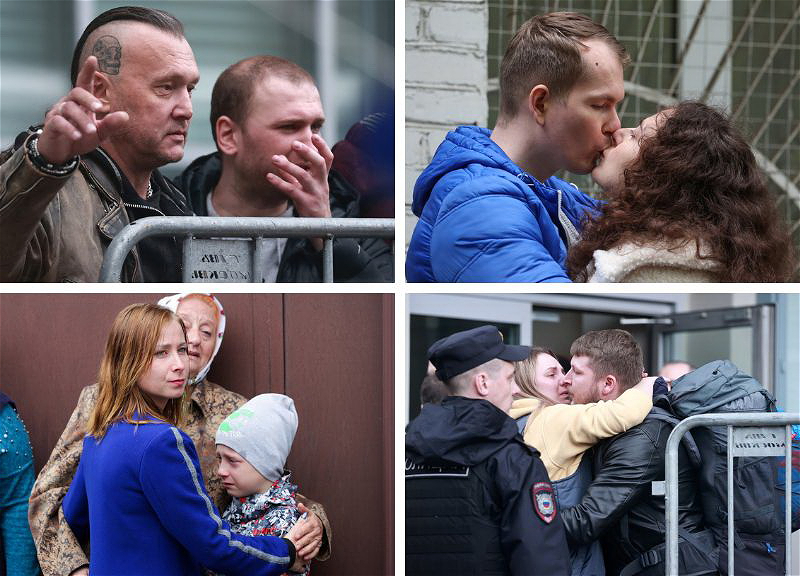 Слезы, поцелуи и прощание: Как проходит мобилизация в России - ФОТО