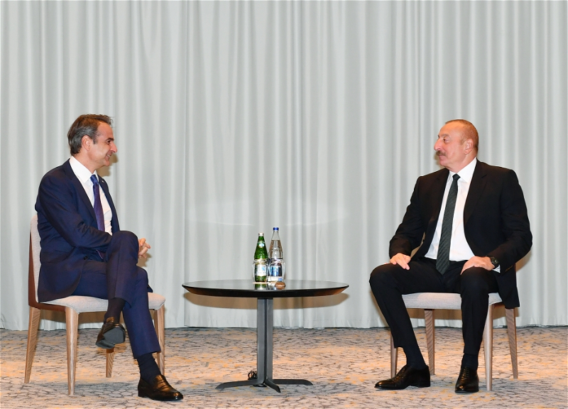 Президент Азербайджана встретился в Софии с премьер-министром Греции - ФОТО
