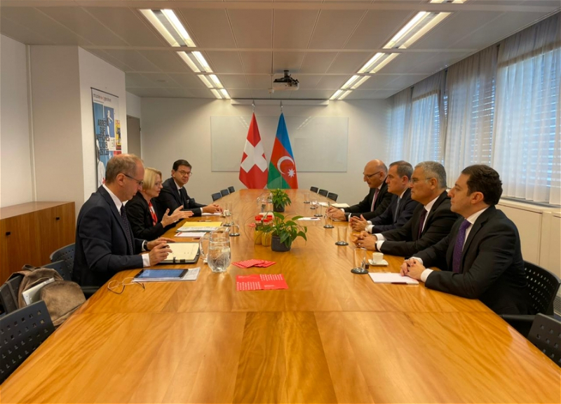 Джейхун Байрамов встретился с госсекретарем Швейцарии