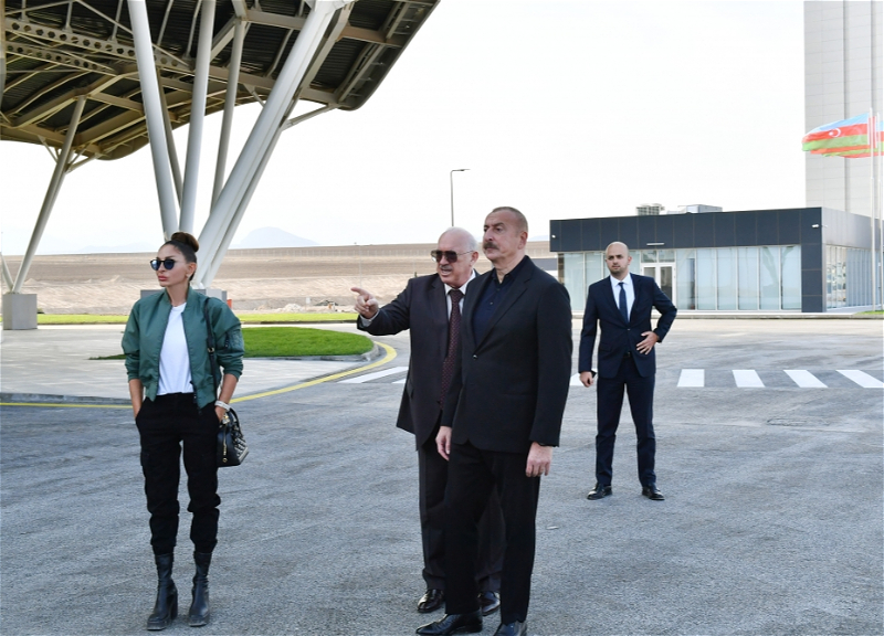 Президент Ильхам Алиев и первая леди Мехрибан Алиева побывали в Зангиланском районе - ФОТО