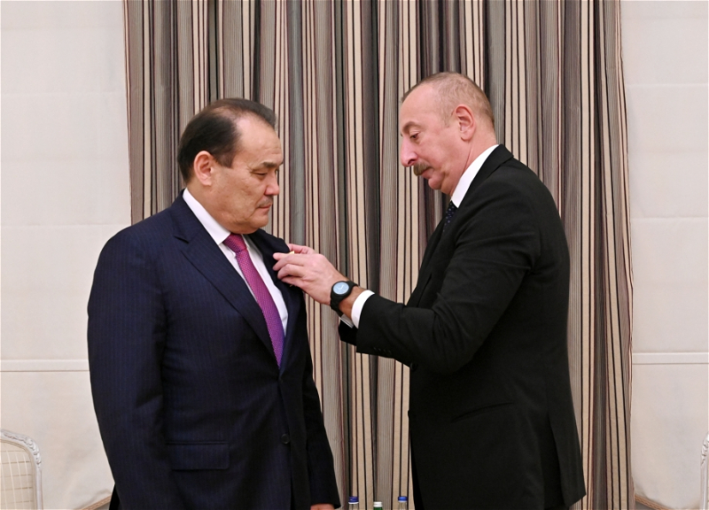 Президент Азербайджана принял генсека Организации тюркских государств - ФОТО