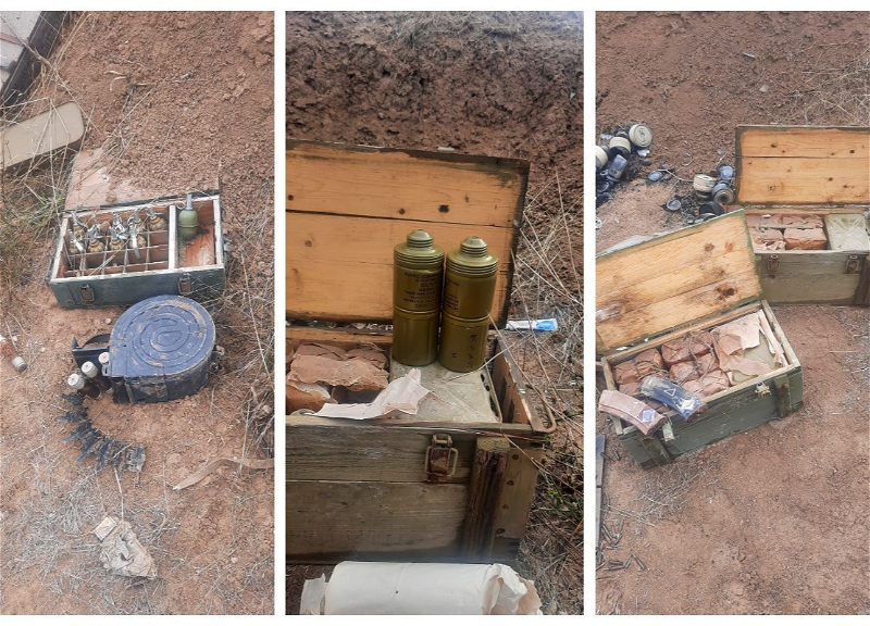 Cəbrayılda xeyli silah-sursat aşkarlanıb - FOTO