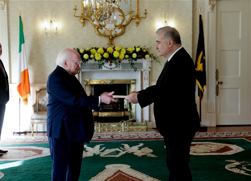 Элин Сулейманов вручил верительные грамоты Президенту Ирландии - ФОТО