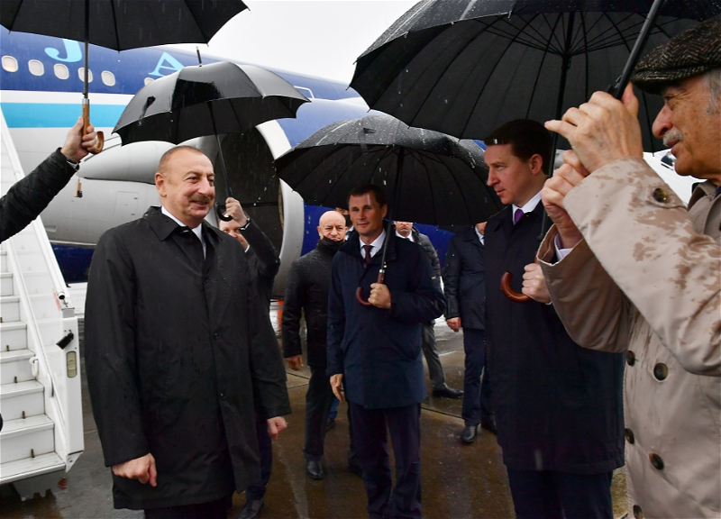 Президент Азербайджана прибыл с рабочим визитом в Сочи