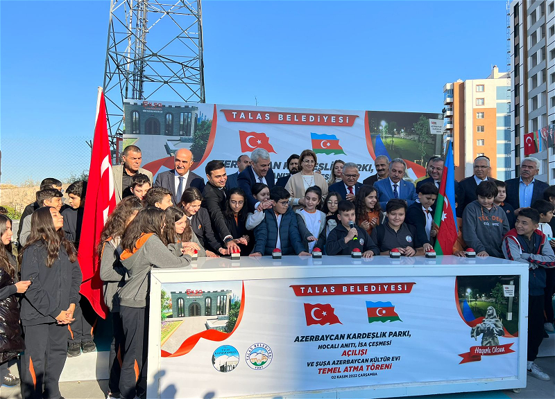 Kayseri şəhərində Azərbaycan Qardaşlıq Parkı açılıb - FOTO