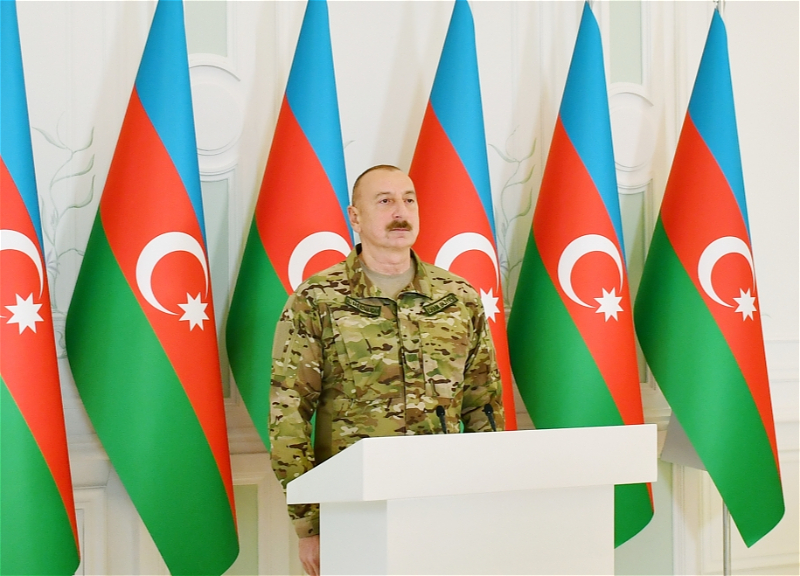 Ильхам Алиев: Российские миротворцы находятся там временно, и если армяне на кого-то рассчитывают, они снова столкнутся с трагедией