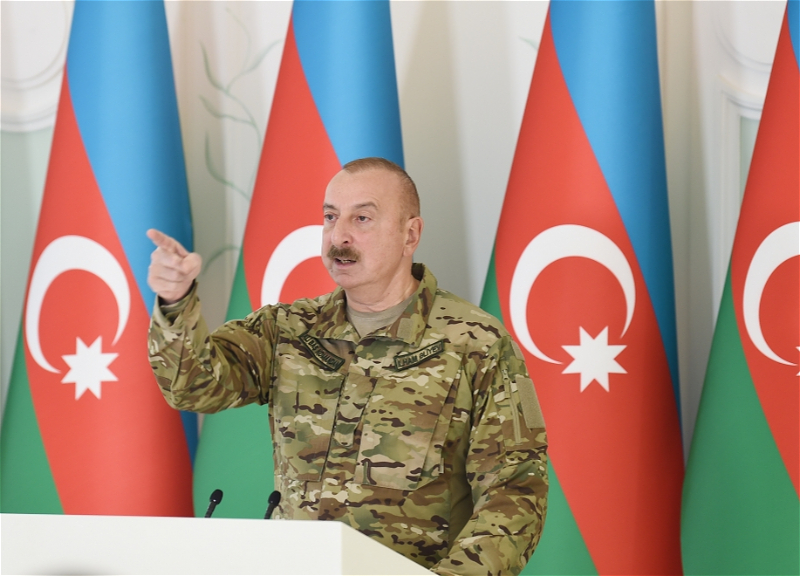 Ильхам Алиев: Наш ответ мог быть и жёстче, если бы мы хотели новой войны. Мы этого не хотим, мы просто требуем своё право