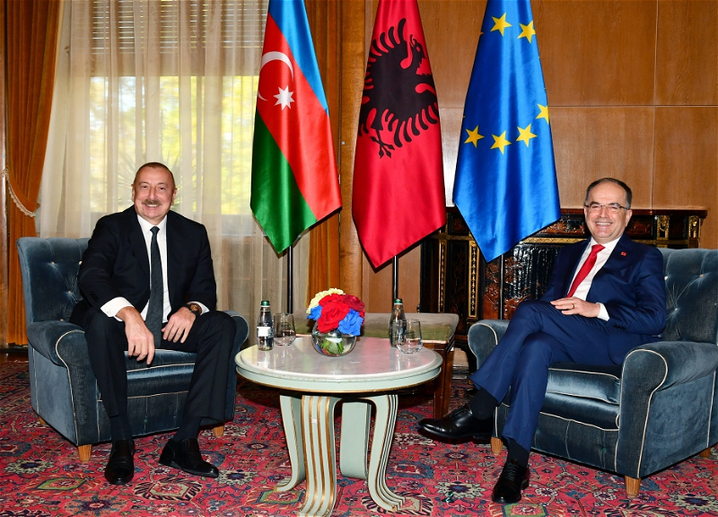 Состоялась встреча президентов Азербайджана и Албании один на один - ФОТО