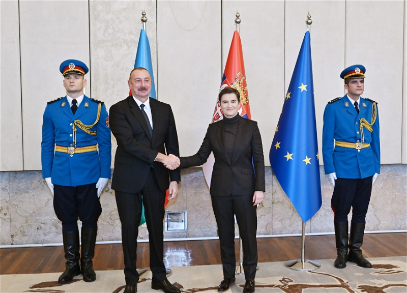 Состоялась встреча Президента Азербайджана с премьер-министром Сербии в расширенном составе - ФОТО