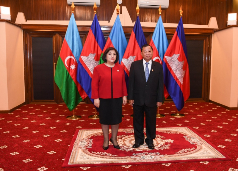 Сахиба Гафарова встретилась с председателем Сената Королевства Камбоджа - ФОТО