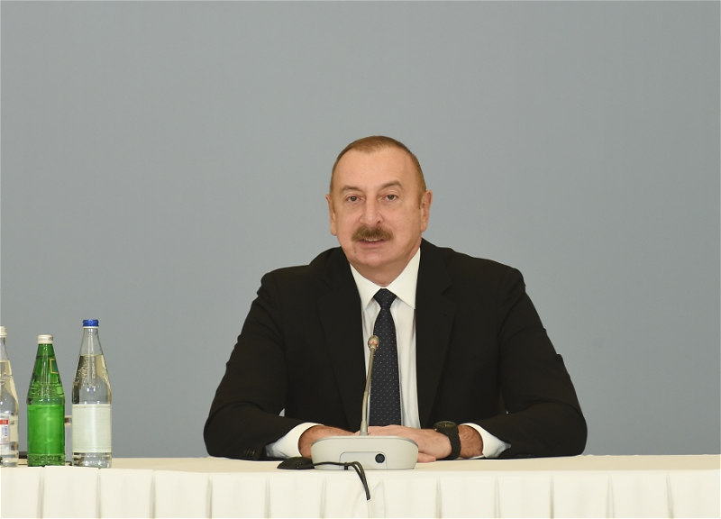 Ильхам Алиев выступил на международной конференции «Вдоль Среднего коридора: геополитика, безопасность и экономика» - ФОТО - ВИДЕО