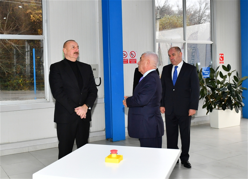 Президент Азербайджана принял участие в открытии малых ГЭС в Огузском районе