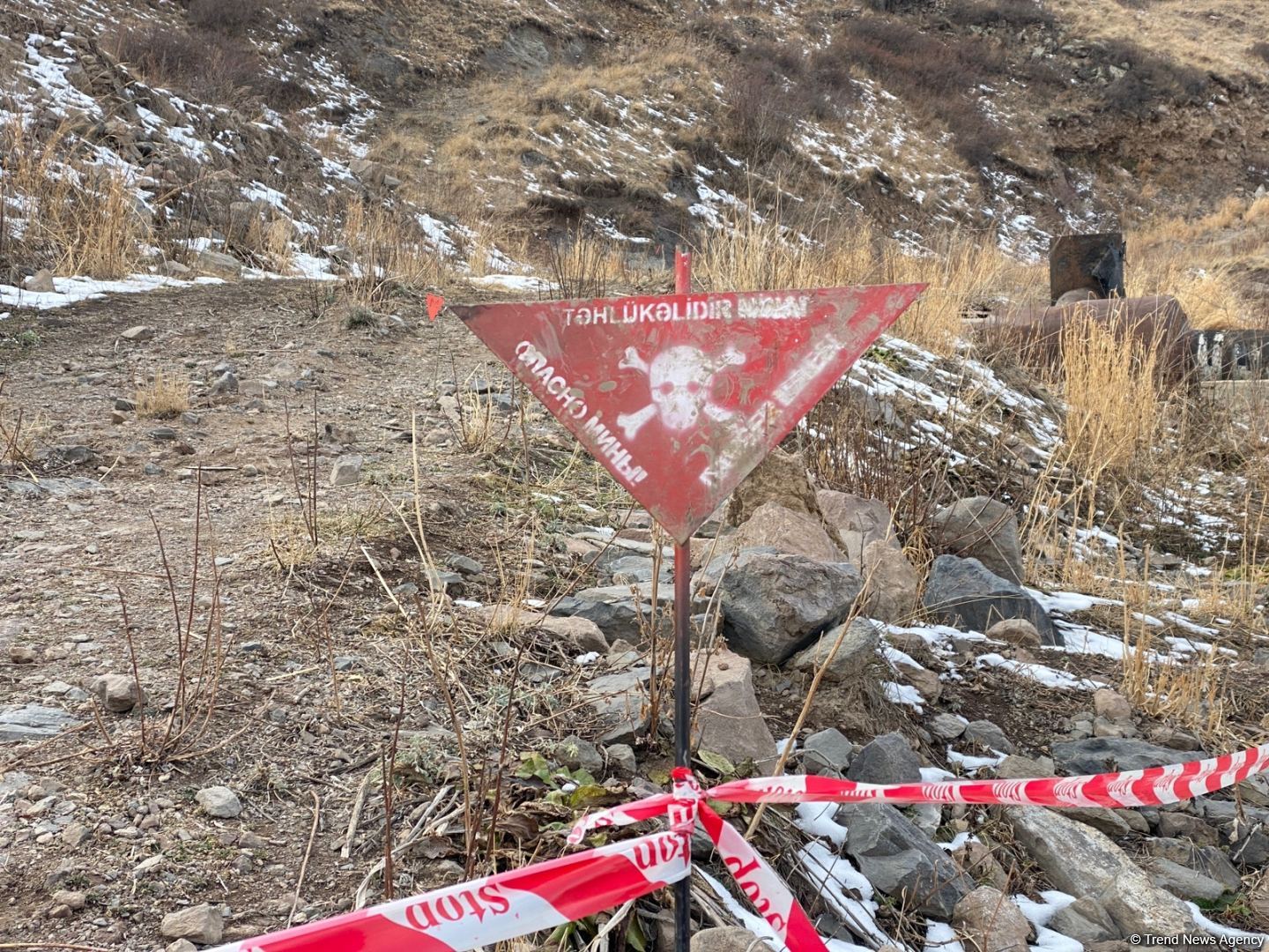 Разрыв мины. Истису (Кельбаджарский район). Подрыв на мине в Азербайджане.