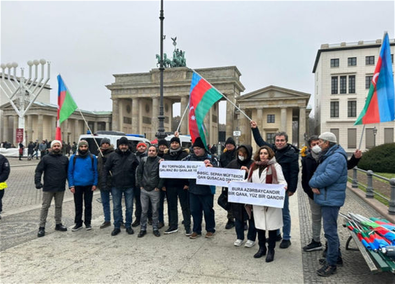 В Берлине состоялась акция протеста против экотеррора Армении - ФОТО