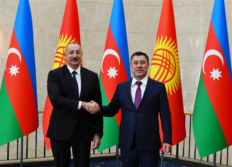 Садыр Жапаров и Ильхам Алиев обсудили перспективы двустороннего сотрудничества