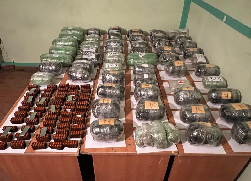 İrandan Azərbaycana 170 kiloqram narkotikin keçirilməsinin qarşısı alındı - FOTO