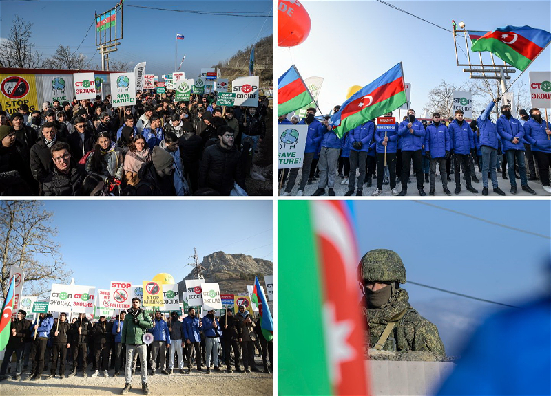 Никуда не расходимся: акция на лачинской дороге - ФОТОРЕПОРТАЖ 1news.az