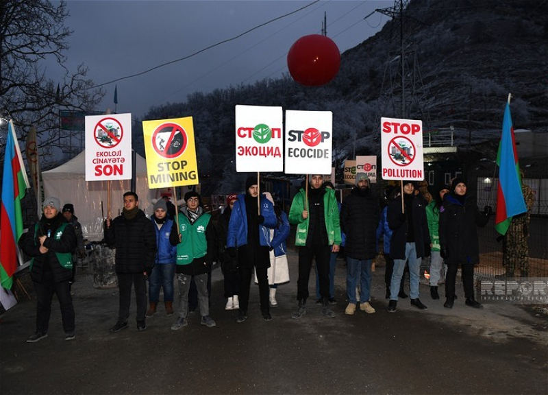 Мирная акция протеста на Лачинской дороге продолжается - ФОТО - ОБНОВЛЕНО