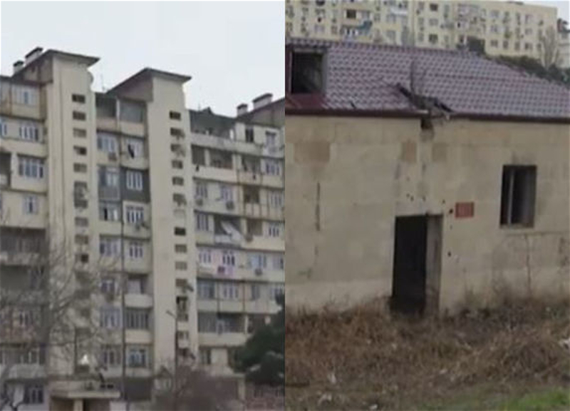 В Баку полуразрушенное здание превратилось в наркопритон - ВИДЕО
