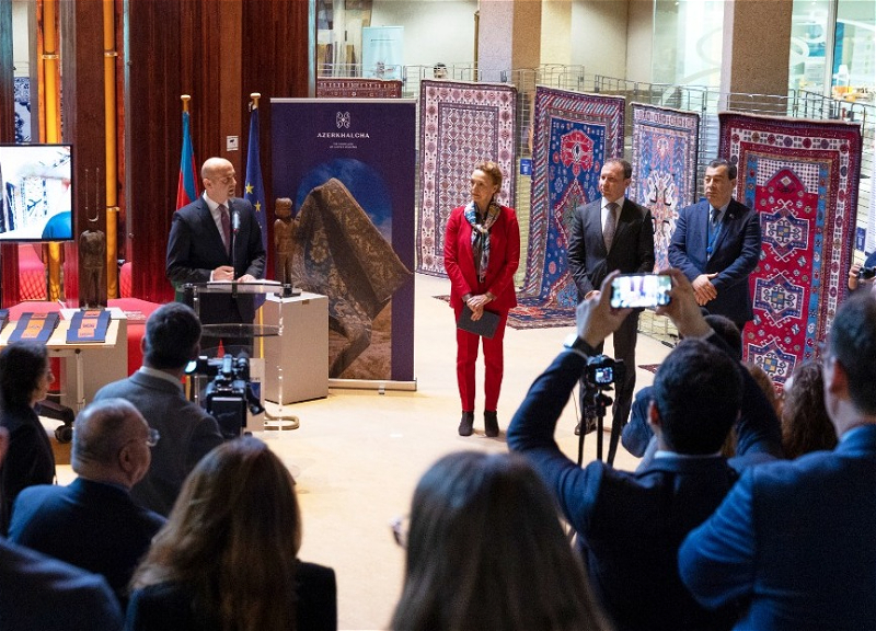 В штаб-квартире Совета Европы проходит выставка азербайджанских ковров – ФОТО