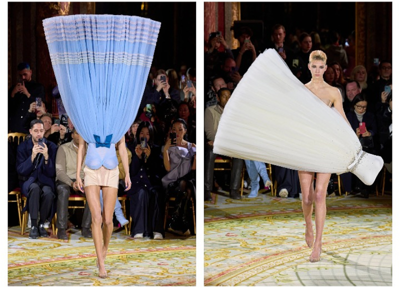 Перевернутые платья произвели фурор на Неделе высокой моды в Париже – ФОТО – ВИДЕО