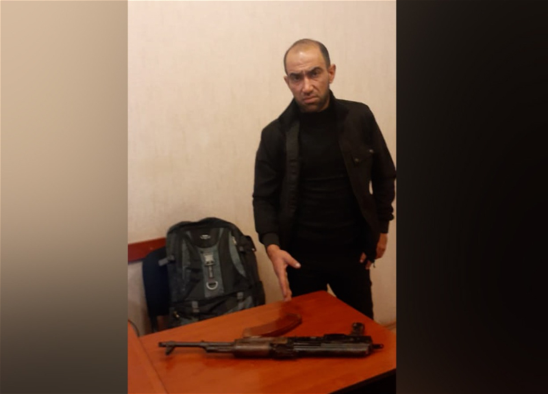 В Баку задержан мужчина, разгуливавший с «Калашниковым» - ФОТО - ВИДЕО
