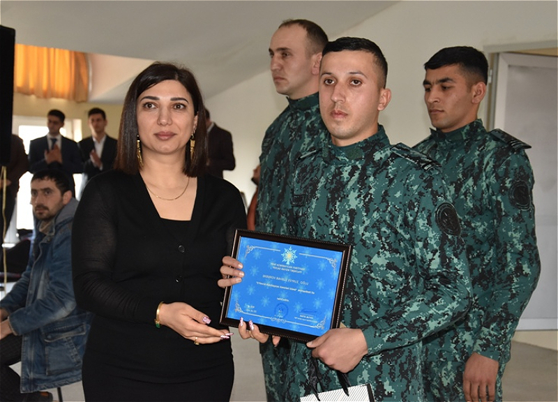 По случаю Дня молодежи в Н-ской воинской части в Евлахе состоялось мероприятие - ФОТО
