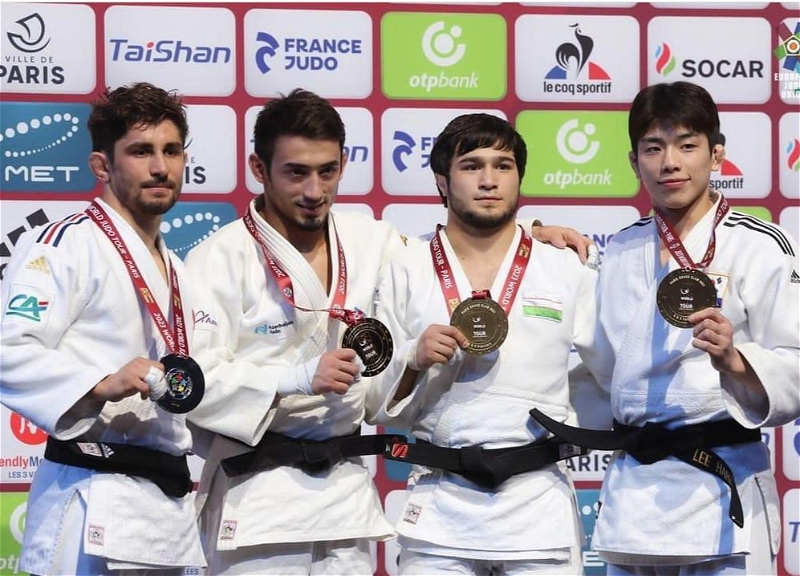 Азербайджанские дзюдоисты собрали полный комплект медалей во Франции