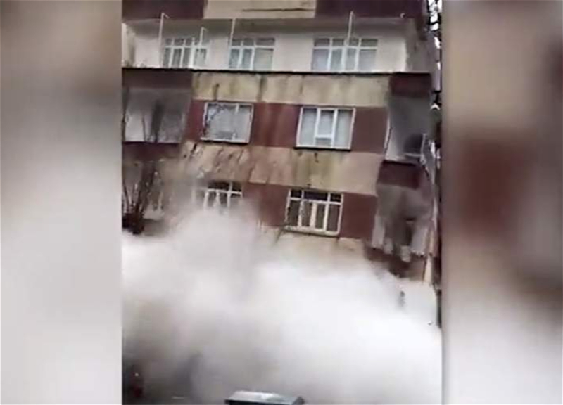 В Сети появились кадры обрушения многоэтажного дома в Турции после землетрясения - ВИДЕО