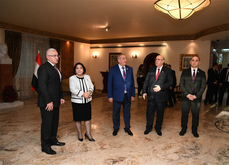 Сахиба Гафарова посетила посольство Азербайджана в Египте - ФОТО