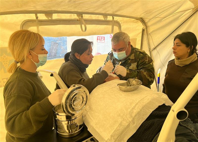 В мобильном полевом госпитале МЧС АР в Турции 215 пострадавшим оказаны услуги - ФОТО - ВИДЕО