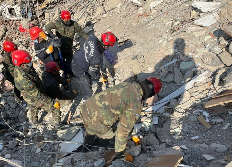 Спасатели МЧС Азербайджана вызволили из-под завалов в Турции 51 человека - ФОТО - ВИДЕО