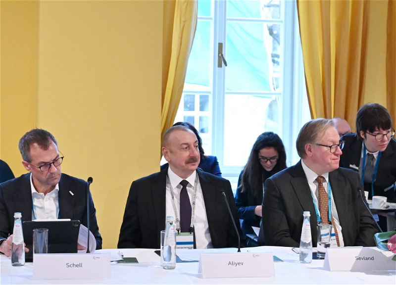Ильхам Алиев принял участие в работе круглого стола по энергетической безопасности в Мюнхене - ФОТО