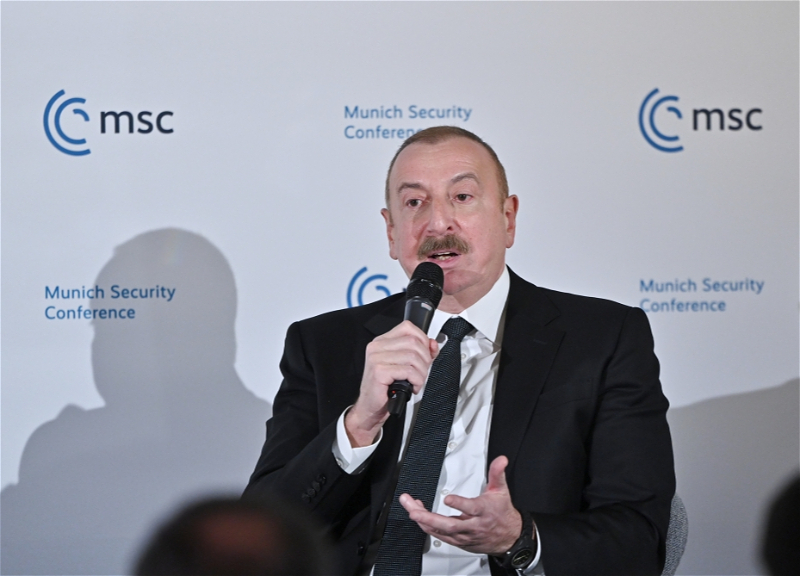 Президент Ильхам Алиев участвует в пленарном заседании по Южному Кавказу в рамках Мюнхенской конференции по безопасности - ФОТО - ВИДЕО