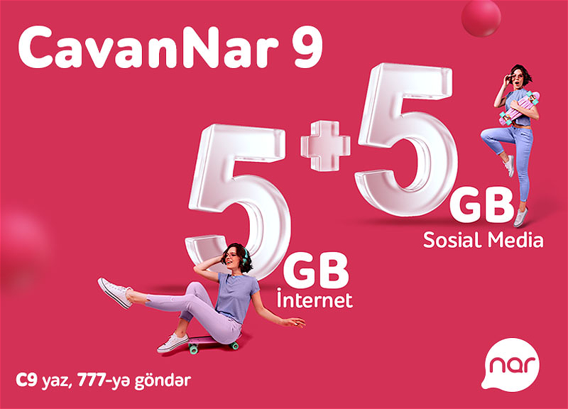 Sosial şəbəkələr üçün sərfəli mobil internet!