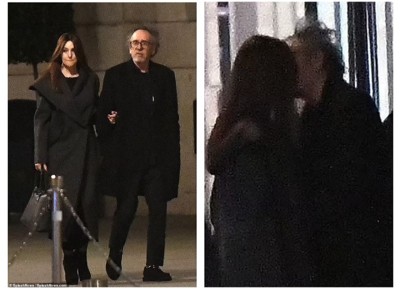 Монику Беллуччи и Тима Бертона засняли целующимися в Париже – ФОТО