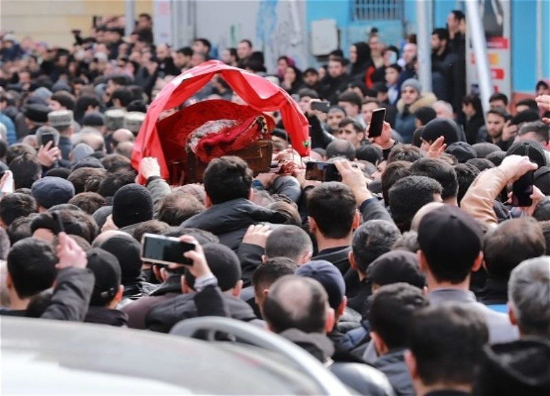 Hacı Şahin Həsənli dəfn olunub - FOTO