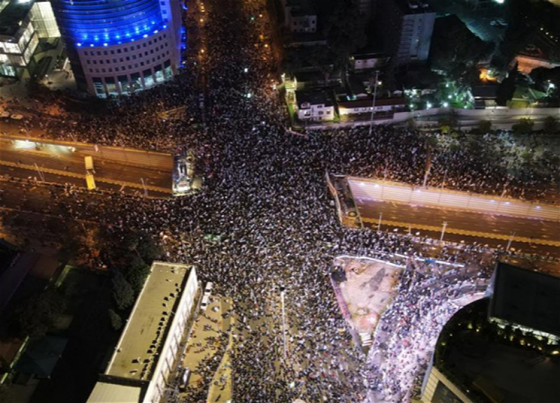 Число протестующих в Израиле достигло 400 тыс. человек - ФОТО