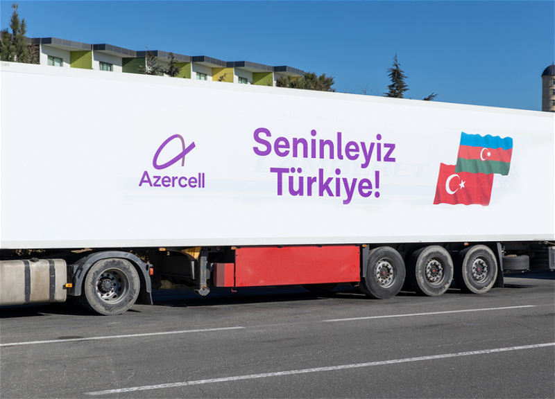 Azercell Türkiyəyə radio baza stansiyaları və humanitar yardım göndərir - FOTO - VİDEO