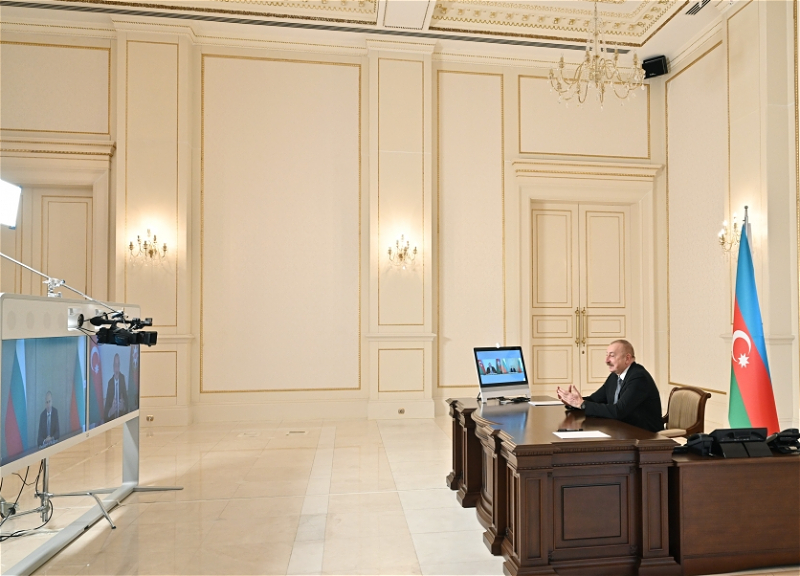 Ильхам Алиев провел встречу с болгарским коллегой в формате видеоконференции - ФОТО