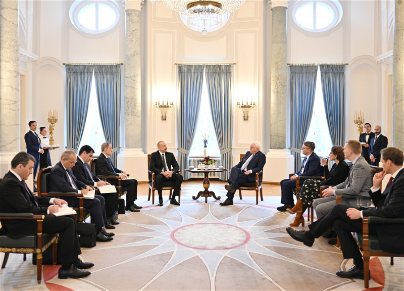 Ильхам Алиев и Франк-Вальтер Штайнмайер провели встречу в расширенном составе - ФОТО
