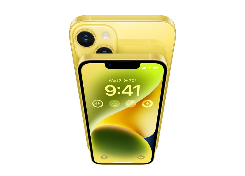 Apple представляет новые iPhone 14 и iPhone 14 Plus в завораживающем желтом цвете - ФОТО