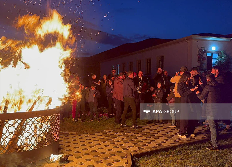 В селе Талыш впервые за 30 лет зажгли праздничный костер - ФОТО - ВИДЕО