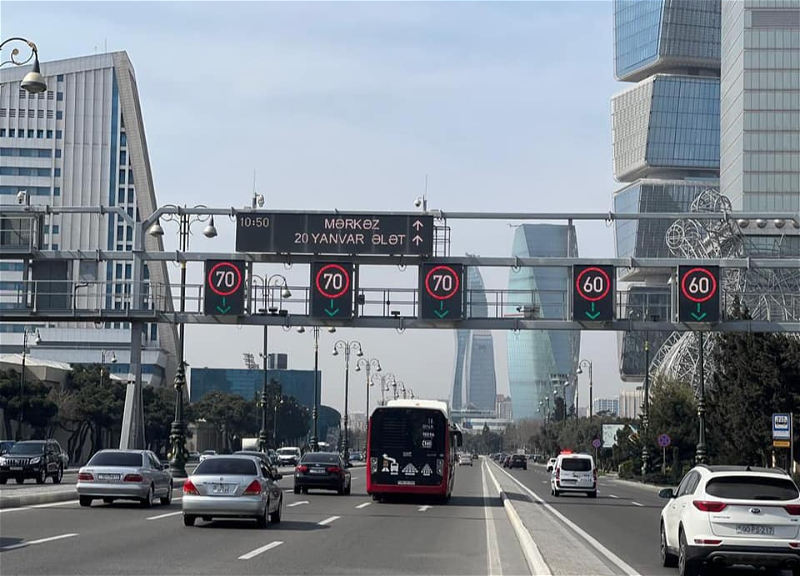 В Баку начался процесс ограничения максимальной скорости на ряде дорог - ФОТО