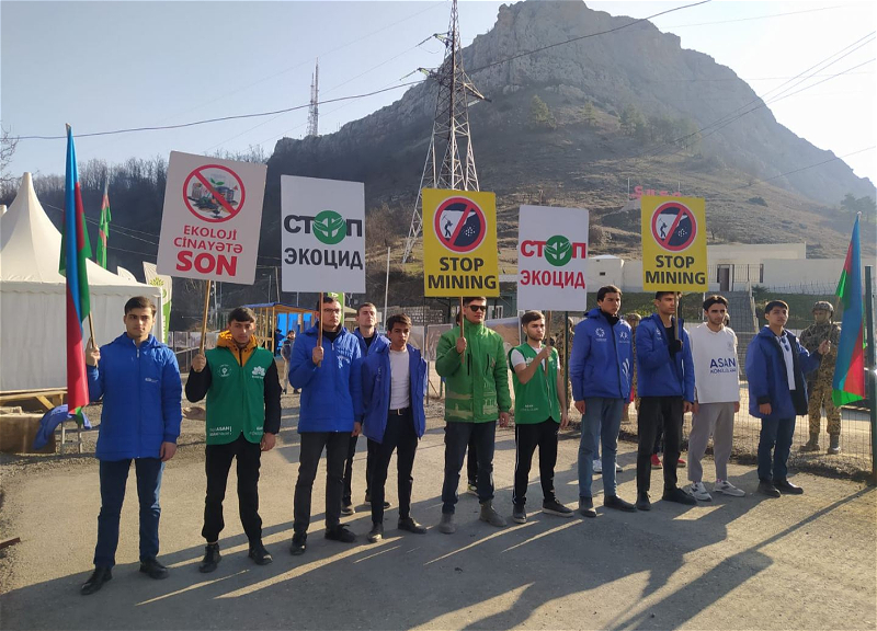 Акция протеста на дороге Лачин-Ханкенди длится 105-й день - ФОТО